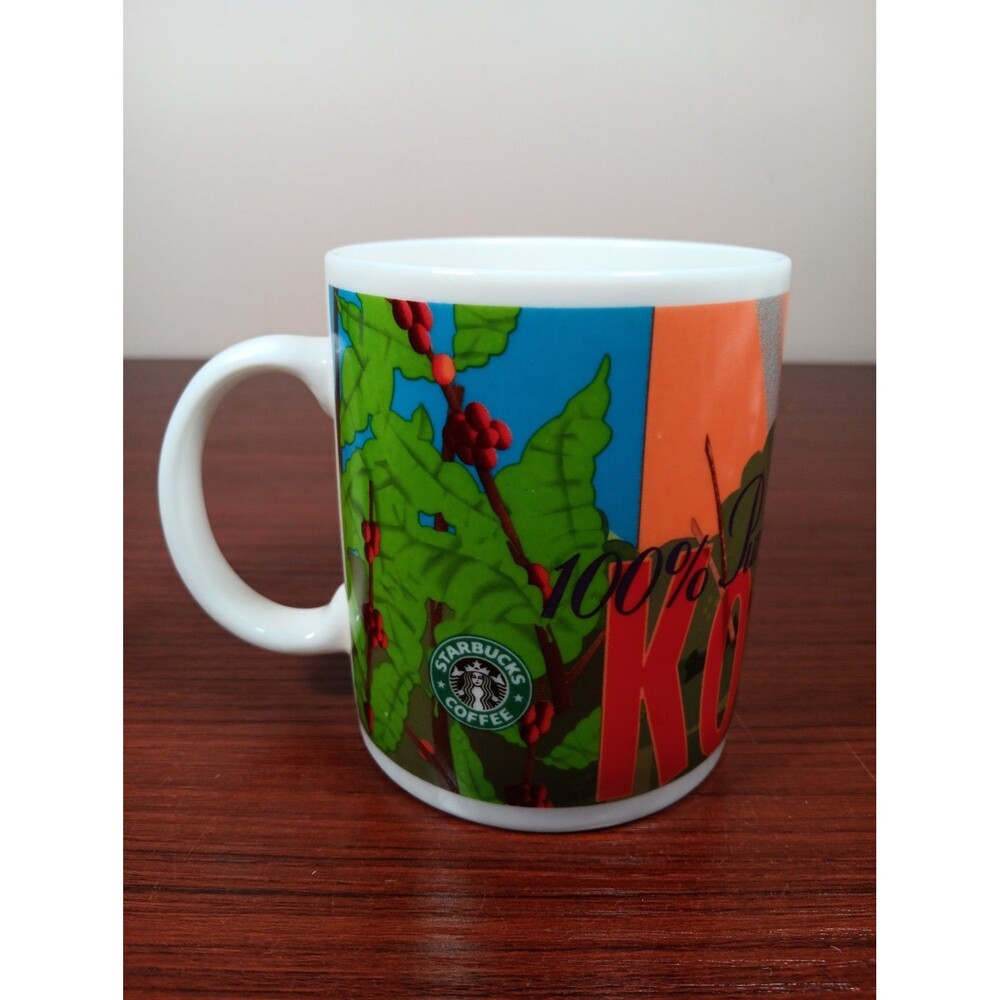 Starbucks 2001 100% Pure Kona Coffee Mug EUC